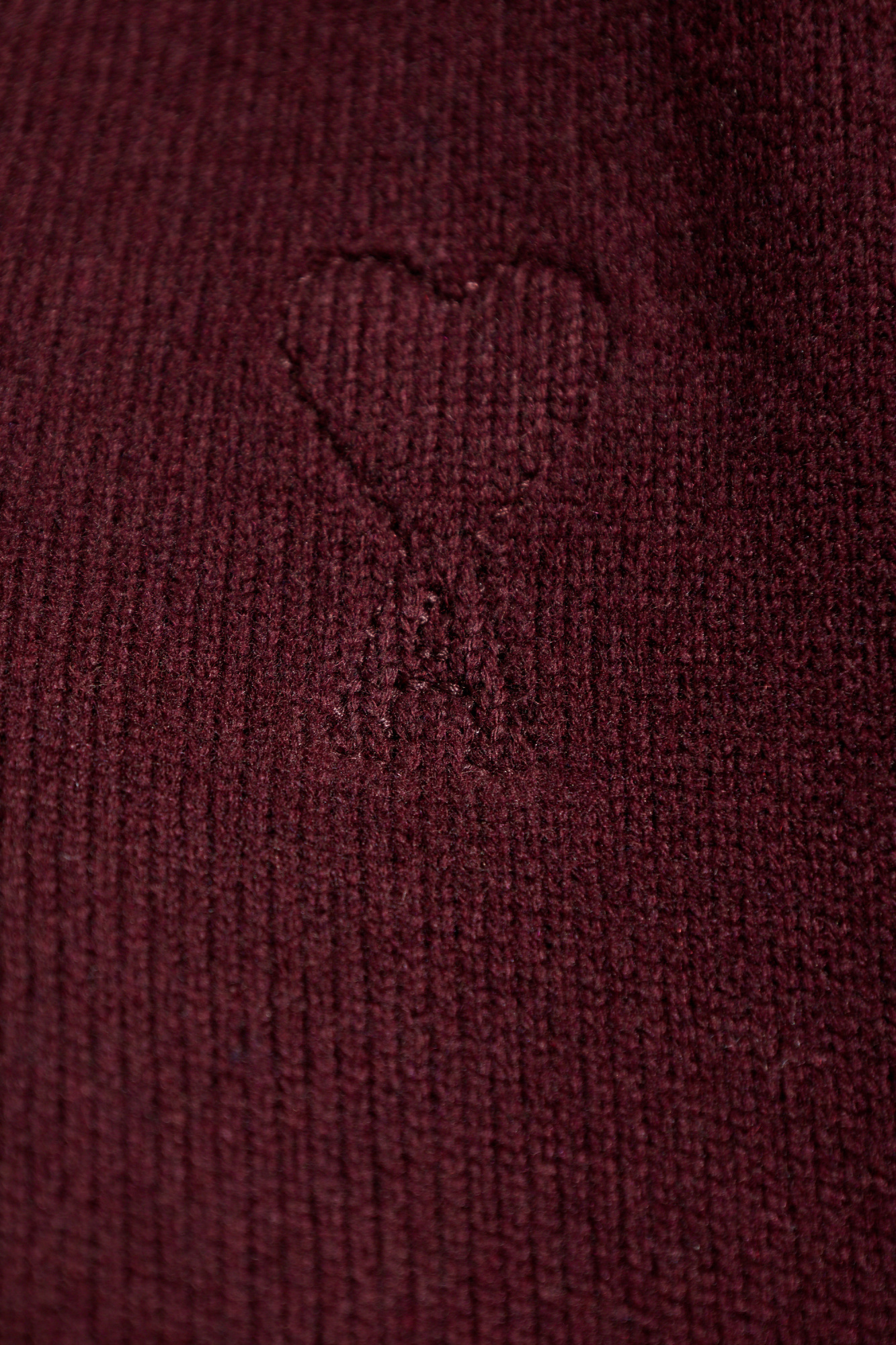 【送料&関税込】Ami Alexandre Mattiussi Cashmere And Wool Ca Burgundy Wool sweater Ami Alexandre Mattiussi - Vitkac Canada